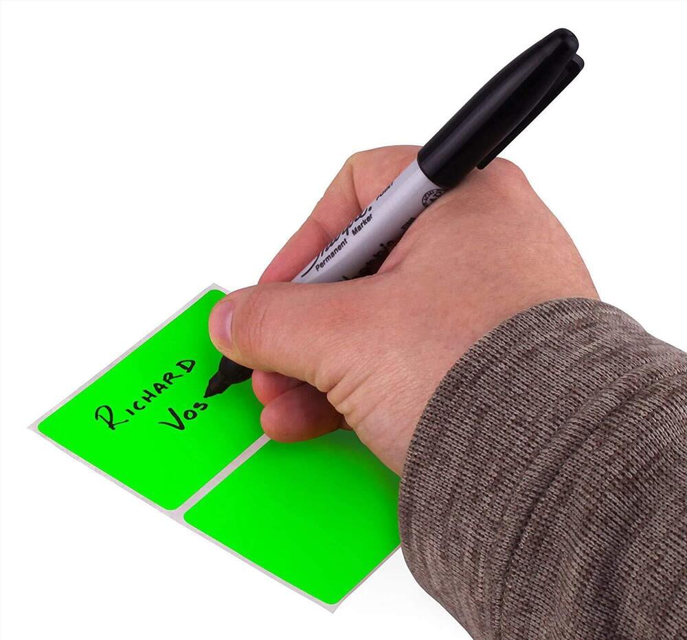 6628 2 x 3 Inch Rectangular Color Coding Labels Permanent Colored Label - Picture 3 of 6
